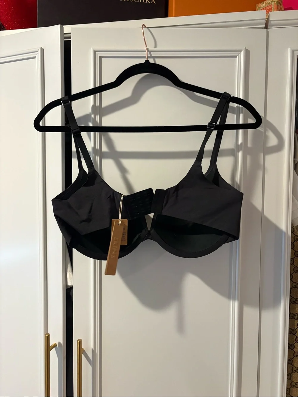 BNWT Skims Pierced Nipple Ultimate Push Up Bra Onyx 34DD - Picture 7 of 7